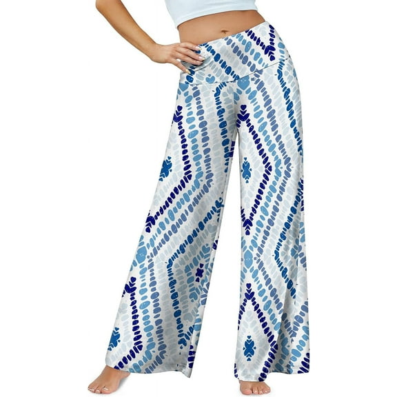 Women's Stretchy Wide Leg Palazzo Lounge Pants Casual Comfy High Waist Palazzo Pants
