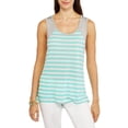 thumbnail image 1 of Women's Stripe Swing Tank With Contrast, 1 of 1