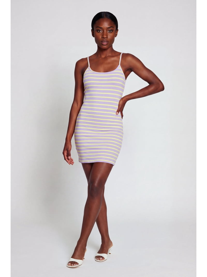 cami mini bodycon dress Women's Striped Going Out This item group-CMOB109PUS The funniest brides deserve Color:Blue Green