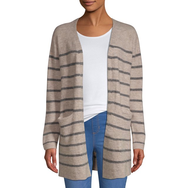 Women's Striped Duster Cardigan