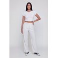 thumbnail image 1 of Women's Striped High Waisted Straight Leg Pants, 1 of 4