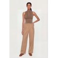 thumbnail image 1 of Women's Striped High Waisted Straight Leg Pants, 1 of 4