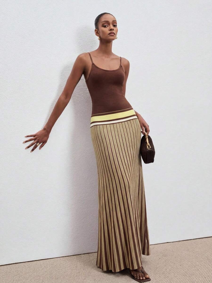 knit dress with straps Knitted dress with straps - Women