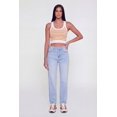 thumbnail image 1 of Women's Striped Ribbed Cropped Racerback Tank Top, 1 of 4