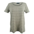 thumbnail image 1 of Women's Striped Scoop Neckline Jersey Top-C-M, 1 of 4