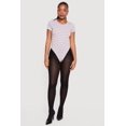 thumbnail image 1 of Women's Striped Short Sleeve Crew Neck Bodysuit, 1 of 4
