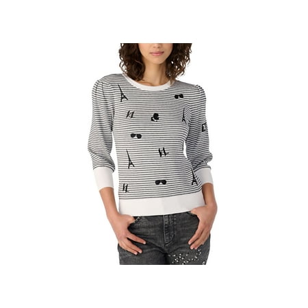 Women's Striped Signature Sweater White/Black L