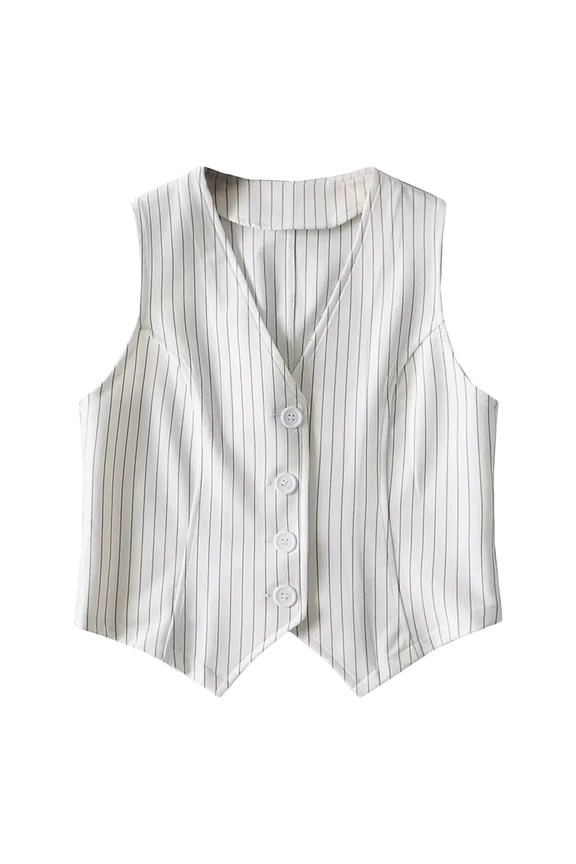 Women's Striped Sleeveless Vest Top Slim Fit Wear Running Vest for Winter Double Vest Women Mens Quilted Vest with Pockets Puffy Sleeve Sweaters for Ladies Cosmic Vest Jean Vest for Women Fall Vest