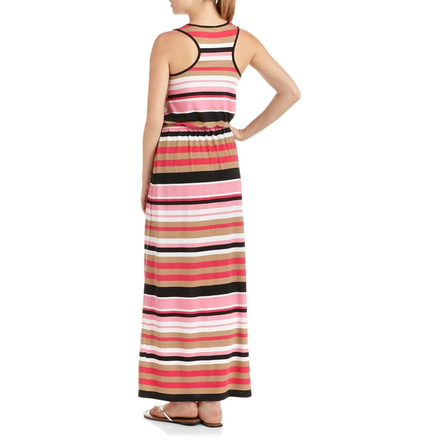Women's Striped Tank Maxi Dress