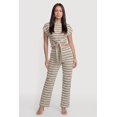 thumbnail image 1 of Women's Striped Textured Knit Boot Cut Casual Pants, 1 of 4