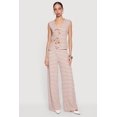 thumbnail image 1 of Women's Striped Textured Knit Pull On Pants, 1 of 4