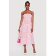 thumbnail image 1 of Women's Striped Tube Midi Dress, 1 of 3