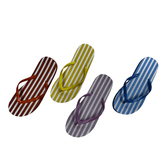 Women's Stripes Flip Flop Summer Beach Sandals