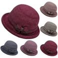 thumbnail image 1 of Women's Structured Brim Bucket Hat Cold Weather Fisherman Style Dome Cap, 1 of 3
