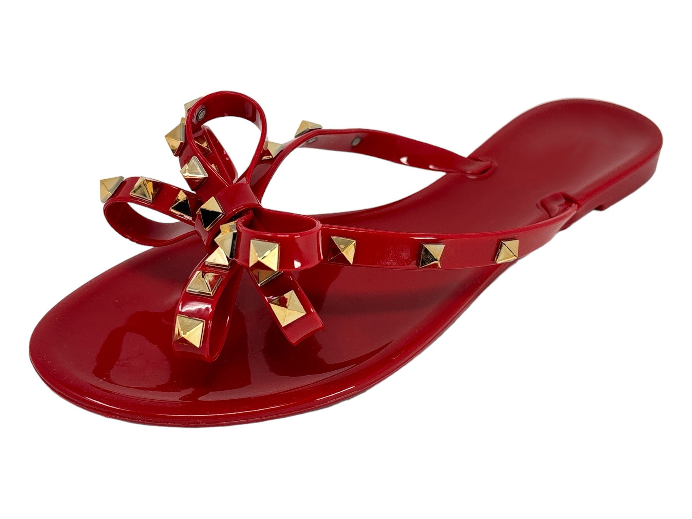 Jelly Flip Red Bow Flip Flops Ted Baker Women's Ettiea Jelly Bow