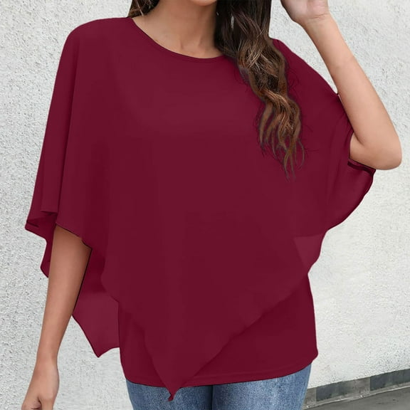 Women's Stylish Flowy Top Solid Color T Shirt Women Shirt Workout Athletic Tops for Women Loose Fit Stretchy Shirts for Women T Shirt for Women Summer Set Shirt for Women Neck Tops for Women Women