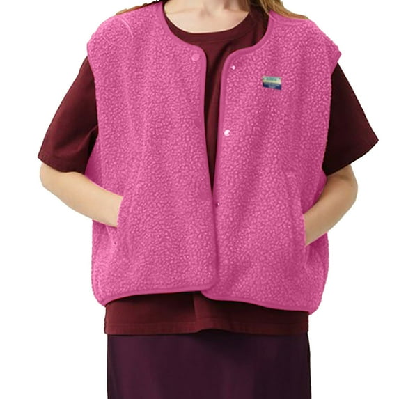 Women's Stylish Fuzzy Vest Sleeveless Casual Gilet Comfortable Outerwear Jacket for Stylish Women