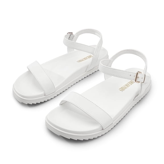 Women's Stylish Open Toe Flat Sandals with Arch Support for Effortless Comfort