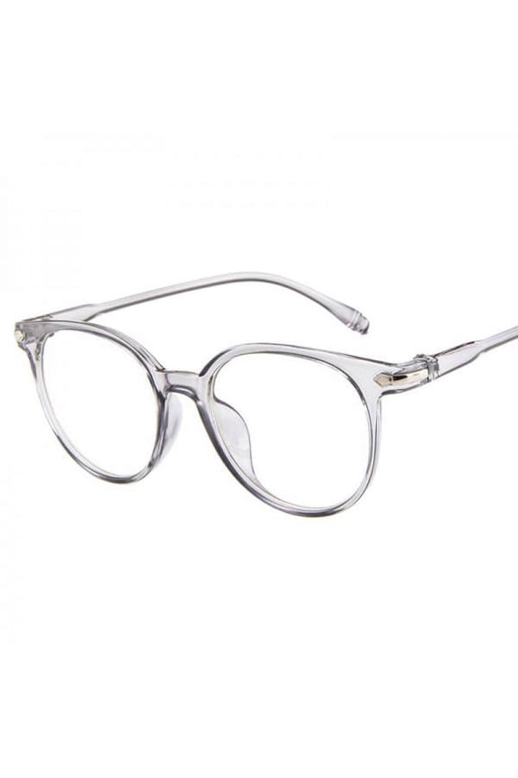 Women's Stylish Oval Candy Color Non-prescription Eyeglasses Clear Lens Eyewear