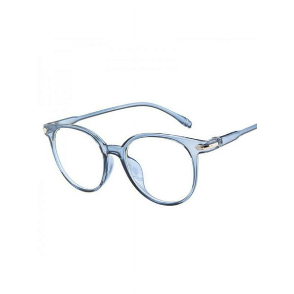 Women's Stylish Oval Candy Color Non-prescription Eyeglasses Clear Lens Eyewear