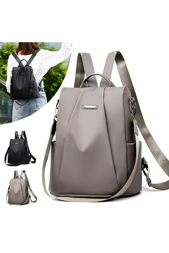 Women's Stylish Oxford Cloth Nylon Backpack | Water Resistant Lightweight Travel Daypack | Spacious 12.2x11x4.7 in | Detachable Straps Organizer for Leisure Outdoor Daily Use