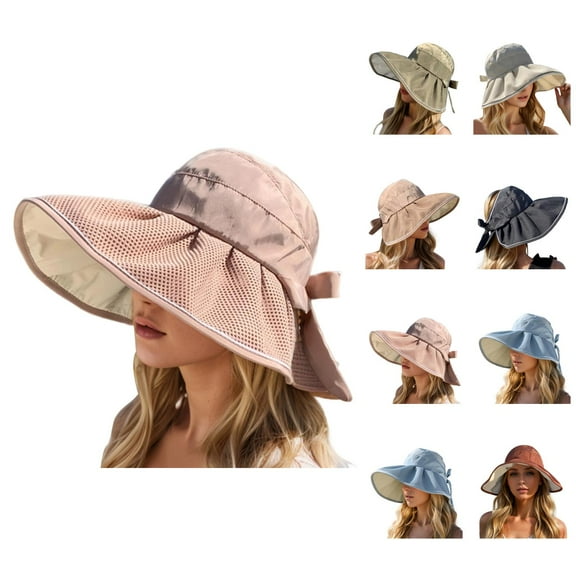 Women's Stylish Packable UV Protection Sun Hat – Wide Brim Straw Beach Hat, Ideal for Hiking, Outdoor Fun & Vacation, Comfortable & Lightweight for Maximum Sun Protection