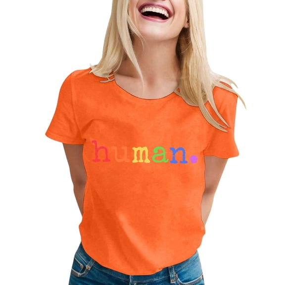 Women's Stylish Printed Crew Neck T Shirt Fashion Casual Comfortable Soft Breathable Tee for Everyday Wear