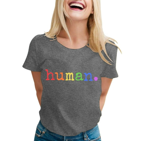 Women's Stylish Printed Crew Neck T Shirt Fashion Casual Comfortable Soft Breathable Tee for Everyday Wear