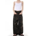 thumbnail image 1 of Women's Stylish Retro Camo Straight Leg Baggy Wide Leg Pants Jean Pants for Women Lift Size 12 Women Boot Cut Jean for Woman Two Chicks Leggings Jean Pants for Women Size 20 Jean's Posh Pantry High, 1 of 4