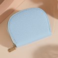 thumbnail image 1 of Women's Stylish Solid Color Zipper Purse Card Slot Credit Card Holder Compact Wallet For Daily Use, 1 of 4