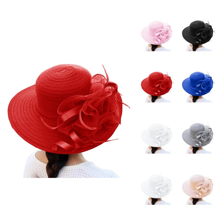Women\'s UV Protection Wide Brim Straw Sun Hat Packable FURTALK Wide Brim Straw Sun Visor Hat for Women - UV UPF  main image 4