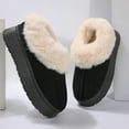 thumbnail image 1 of Women's Suede Ankle Moccasin Boots Waterproof Anti-Slip Thick Sole Indoor Warm Snow Slippers, 1 of 5