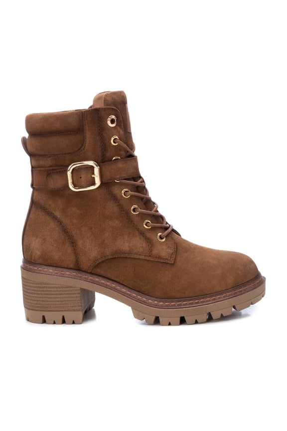 Women's Suede Booties Carmela By XTI 161049 Camel