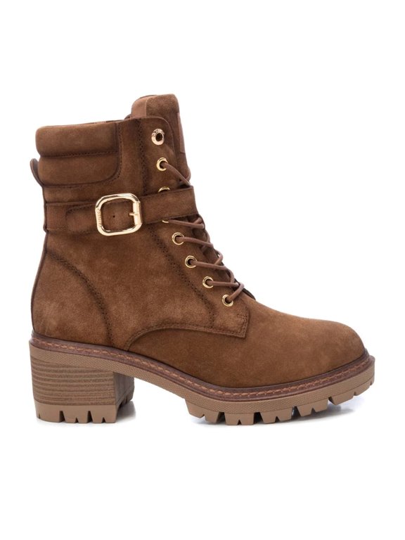 Women's Suede Booties Carmela By XTI 161049 Camel