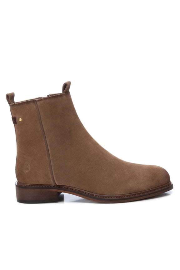 Women's Suede Booties Carmela Collection By XTI 160930 Taupe