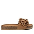 thumbnail image 1 of Women's Suede Flat Sandals By XTI_79105_Medium Brown, 1 of 1