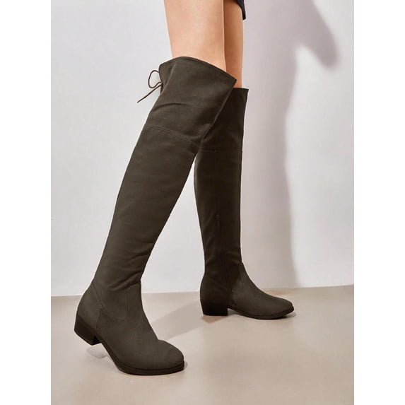 Women's Suede Knee High Boots with Side Zipper and Sock Design - Autumn & Winter 2026 Fashionable Ultra Long Boots for Women
