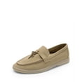 thumbnail image 1 of Women's Suede Loafers Slip-On Comfortable Business Casual Work Shoes with Arch Support, 1 of 6