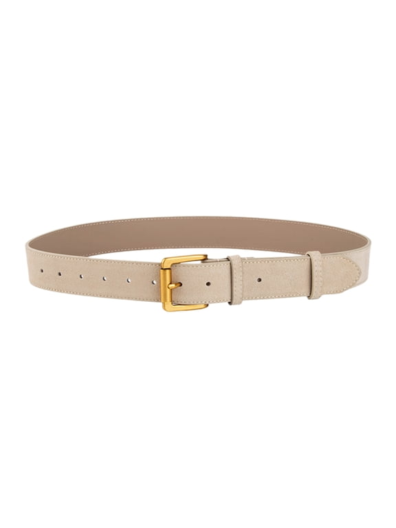 Women's Suedes Belt with Adjustable Versatiles Jeans Retros Decorative Belt for Enhancing Casual and Outdoor Attires