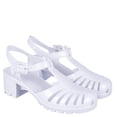 thumbnail image 1 of Women's Sugar-01 Low Heel Jelly Slingback Sandal White, 1 of 3