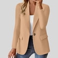 thumbnail image 1 of Women's Suit Coat Solid Color Cardigan Suit Casual Lapel Long Sleeve Jacket With Pockets, 1 of 8