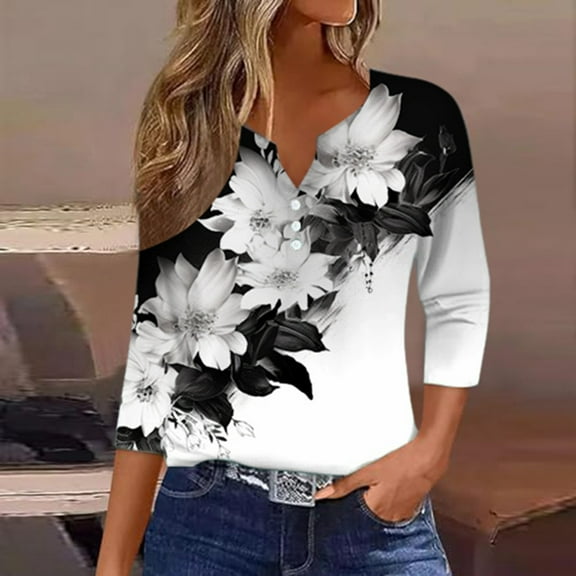 Women's Summer B Solid Color Vacation Style Fashionable Casual Loose And Comfortable V Neck Jacquard Hollow Short Sleeved T Shirt Short Sleeve Shirts Women Shirts for Women Blank Athletic Shirts Long