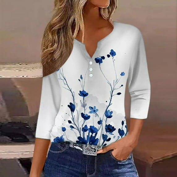 Women's Summer B Solid Color Vacation Style Fashionable Casual Loose And Comfortable V Neck Jacquard Hollow Short Sleeved T Shirt Short Sleeve Shirts Women Shirts for Women Blank Athletic Shirts Long