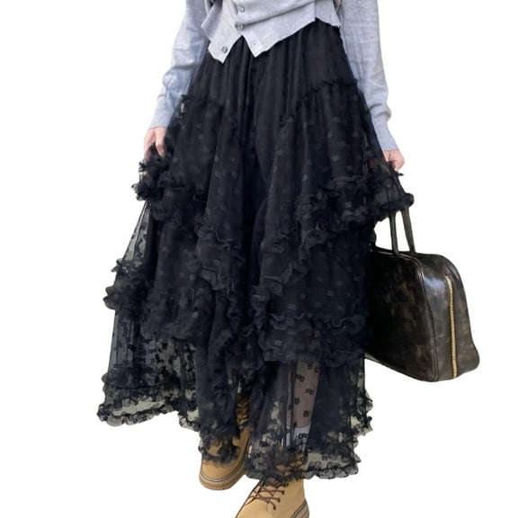 Women s Summer Boho Maxi Skirt with Floral Print and Elastic Waistband for Vacation Picnics and Outdoor Events