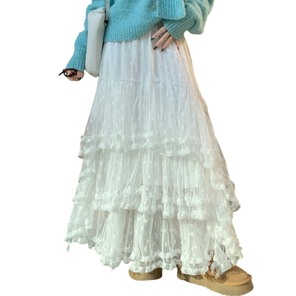 Women s Summer Boho Maxi Skirt with Floral Print and Elastic Waistband for Vacation Picnics and Outdoor Events