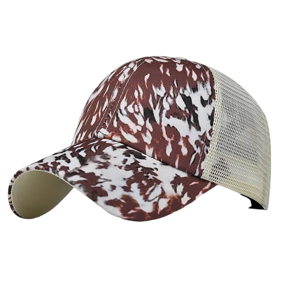 Women's Summer Boho Print Versatile Baseball Cap Quick Dry Mesh Design Trucker Hat Simple Basic Style Lightweight Breathable Outdoor Casual Hat G One Size