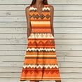 thumbnail image 1 of Women's Summer Bohos Dresses Oversized V Neck Floral Printed Sleeveless Beach Sundress Womens Casual Plus Size Loose Fits Comfy Lightweight Vacation Dress, 1 of 5