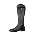 thumbnail image 1 of Women's Summer Breathable Hollow Mesh Stitching Round Toe Belt Buckle Chunky Heel Boots, 1 of 2