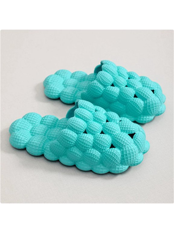 Women's Summer Breathable Solid Color Bubble Slides – Lightweight Comfort for Warm-Weather Wear