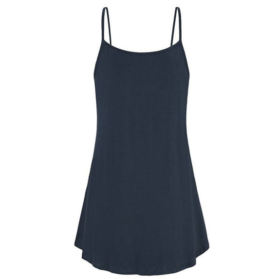 Women's Summer Button V Neck Pleated Spaghetti Strap Camisole Tank Tops